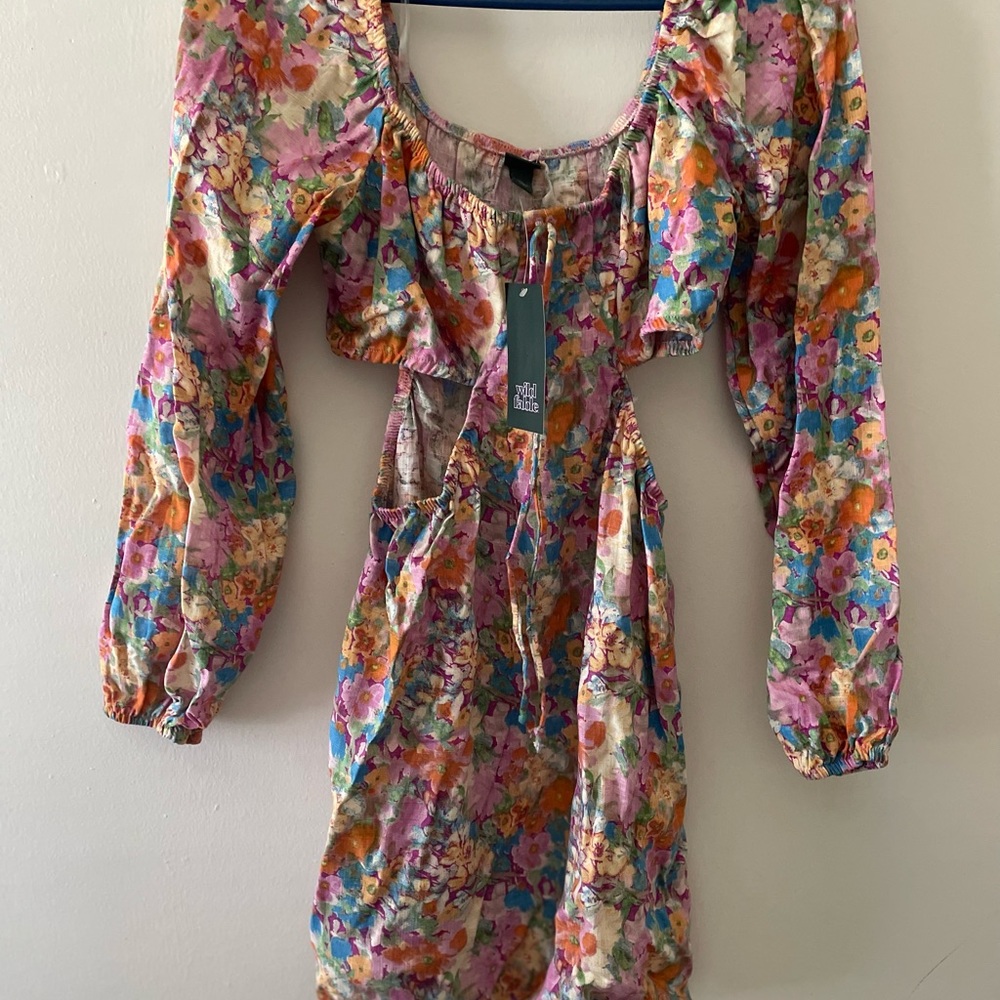 Wild Fable Floral Cut Out Dress Size Small